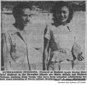 1946 Richard Flores Taitano and Maria Aflleje