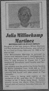 Julia Millinchamp Martinez (Source: Pacific Daily News)