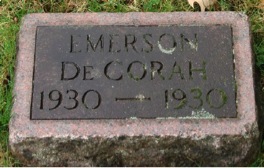 1930 Emerson DeCorah Grave Marker