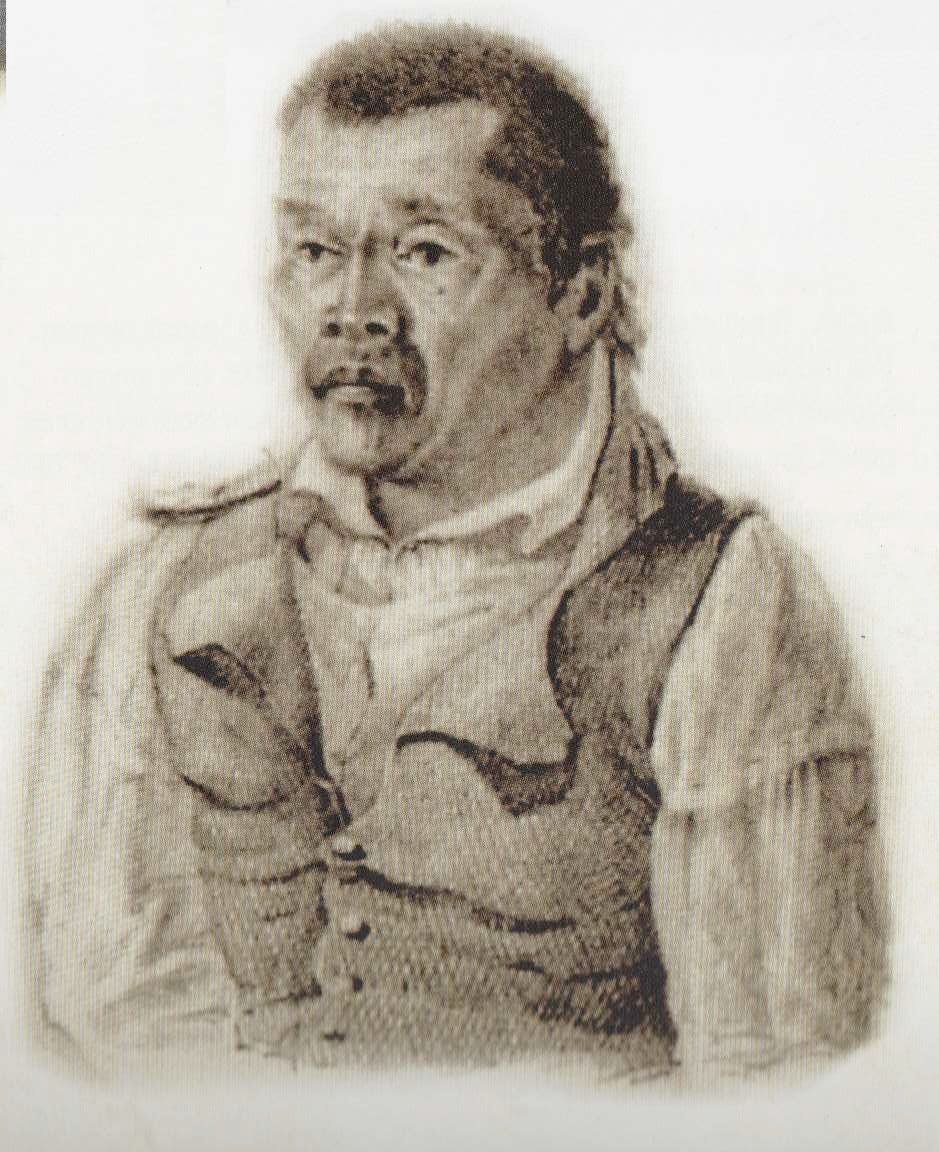 Don Justo dela Cruz (Drawing by Jacques Arago, 1819)