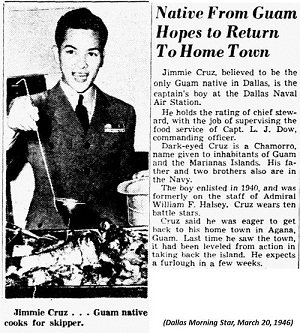 Jimmie Cruz (Dallas Morning Star, March 20, 1946)