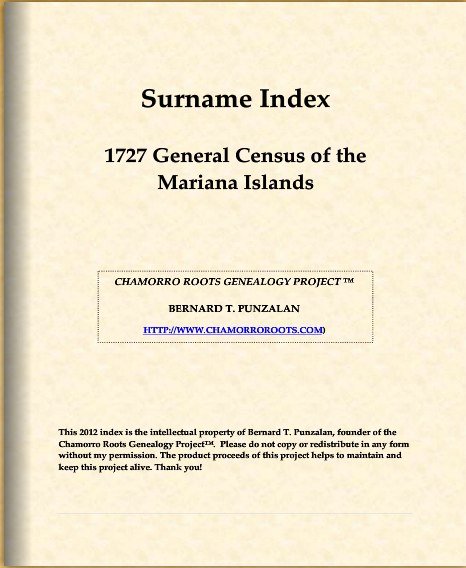 1727 Surname Index e-Book