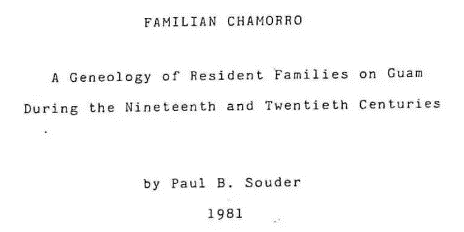 1981 Familian Chamorro