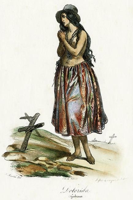 Unknown Chamorro woman (Jacques Arago, circa 1819)